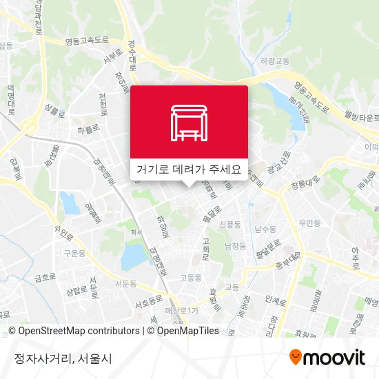 정자사거리 지도