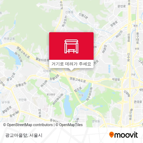 광교마을앞 지도