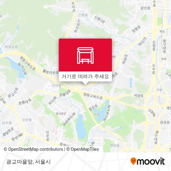 광교마을앞 지도