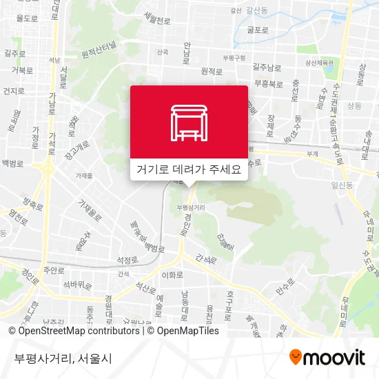 부평사거리 지도