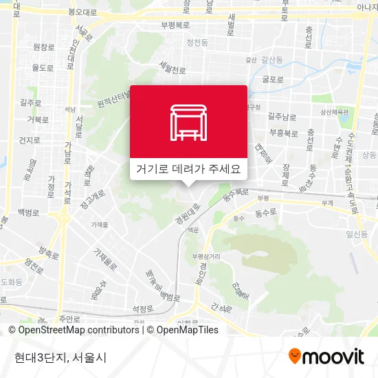 현대3단지 지도