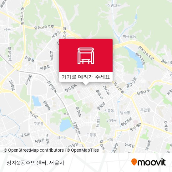 정자2동주민센터 지도