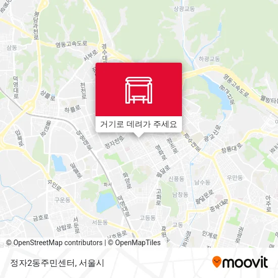 정자2동주민센터 지도
