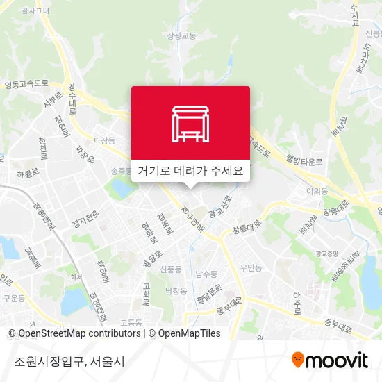 조원시장입구 지도