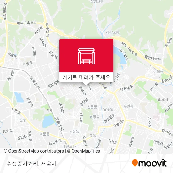 수성중사거리 지도