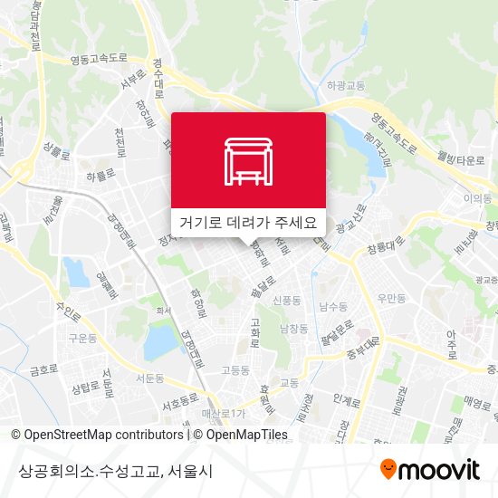 상공회의소.수성고교 지도