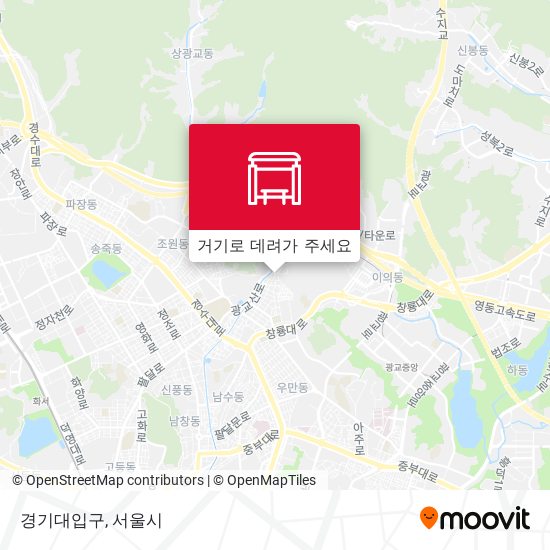 경기대입구 지도