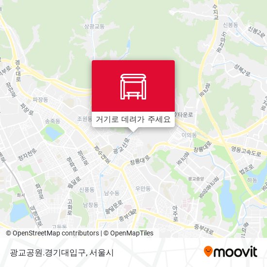 광교공원.경기대입구 지도