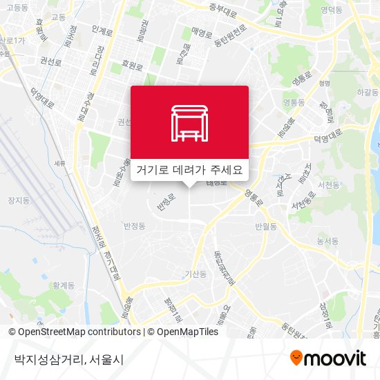 박지성삼거리 지도