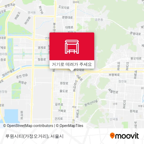 루원시티(가정오거리) 지도