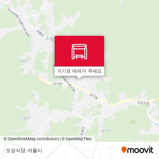 오성식당 지도