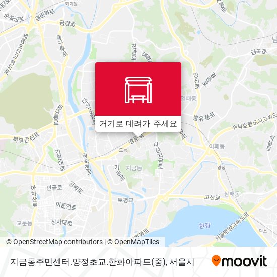 지금동주민센터.양정초교.한화아파트(중) 지도