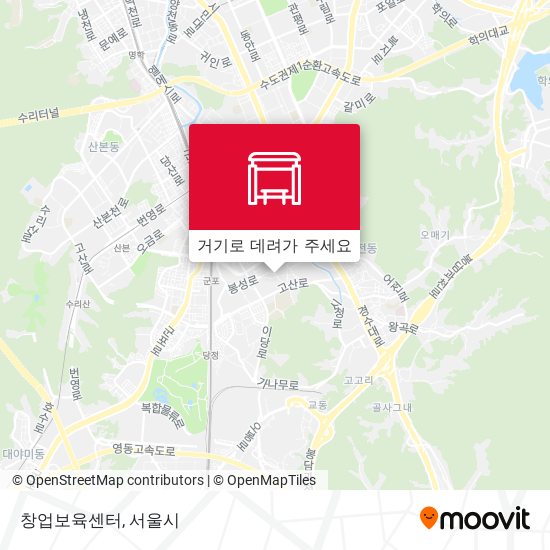 창업보육센터 지도