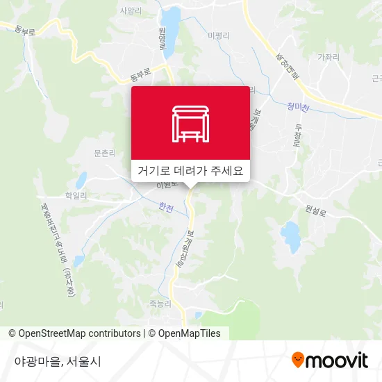 야광마을 지도