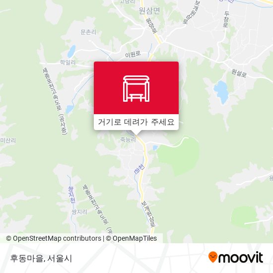 후동마을 지도