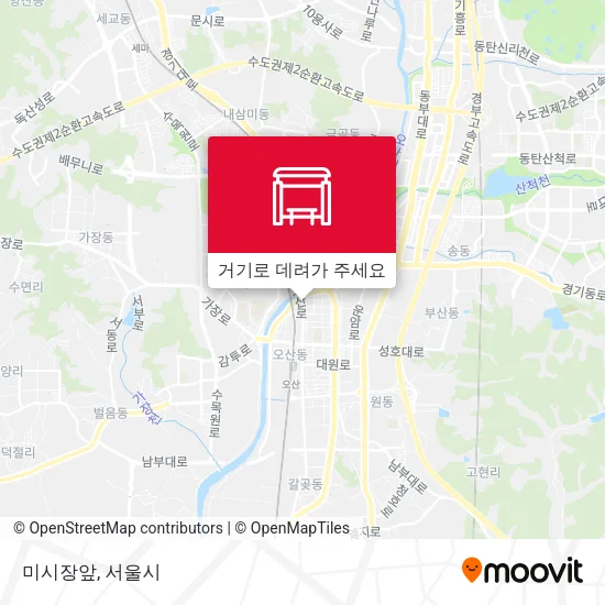 미시장앞 지도