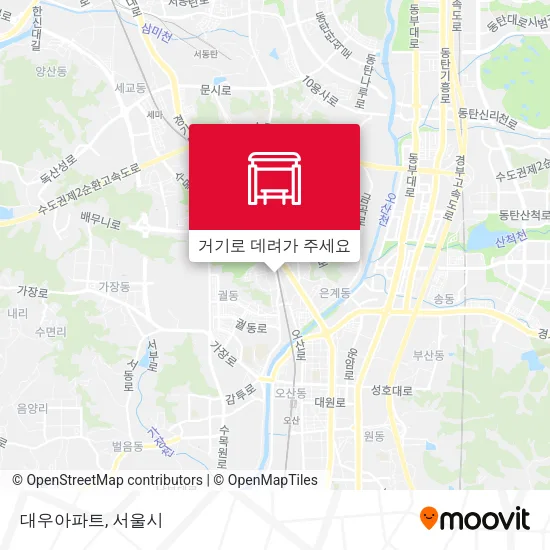 대우아파트 지도