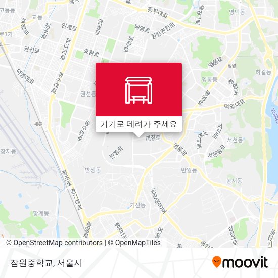 잠원중학교 지도