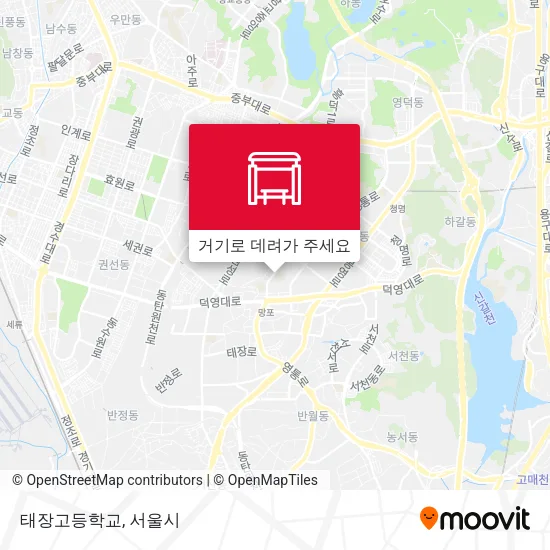 태장고등학교 지도