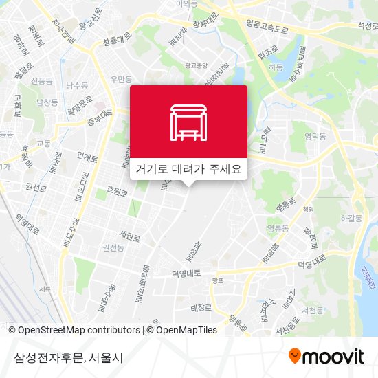 삼성전자후문 지도