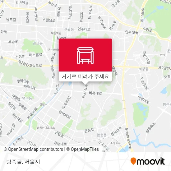 방죽골 지도
