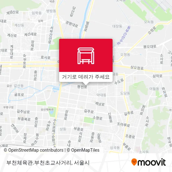 부천체육관.부천초교사거리 지도