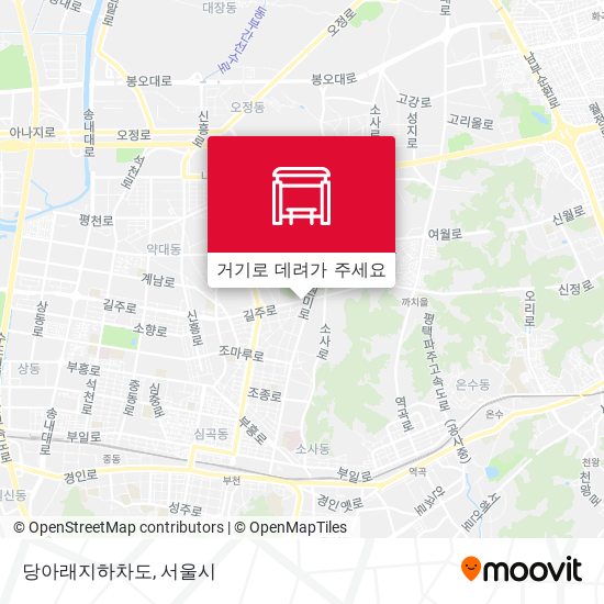 당아래지하차도 지도