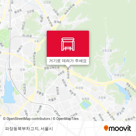 파장동북부차고지 지도
