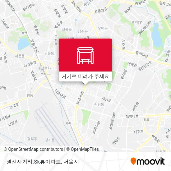 권선사거리.Sk뷰아파트 지도