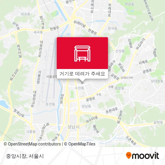 중앙시장 지도