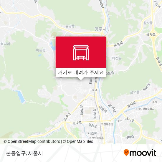 본동입구 지도