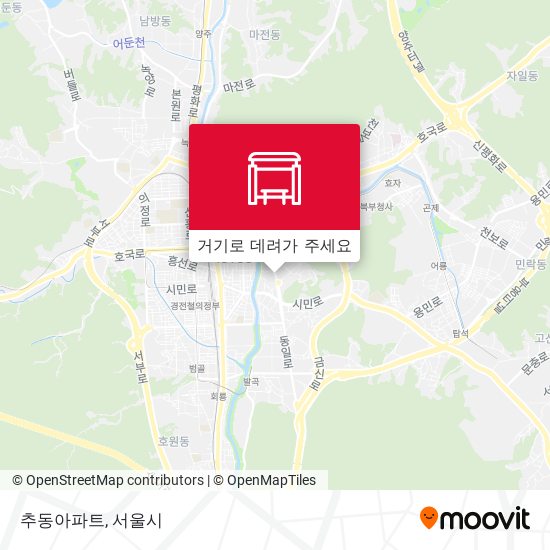 추동아파트 지도