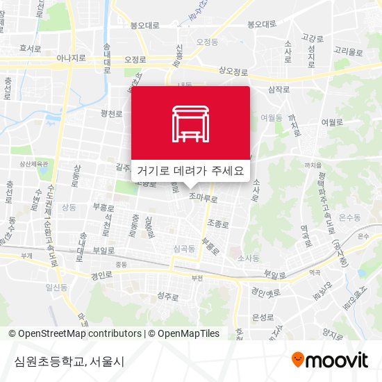 심원초등학교 지도