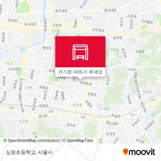 심원초등학교 지도