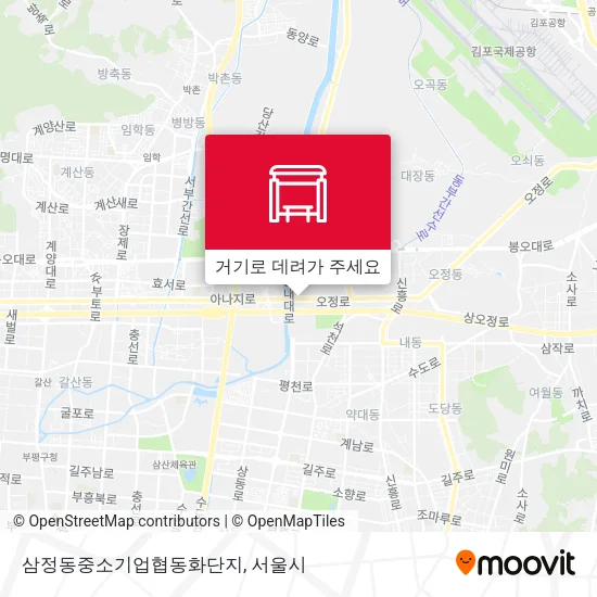 삼정동중소기업협동화단지 지도