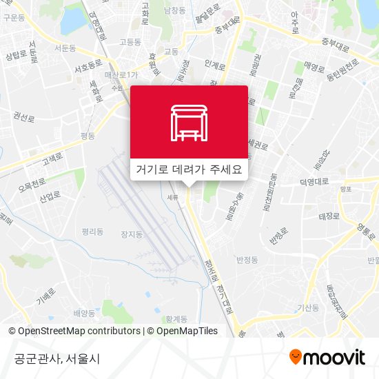 공군관사 지도