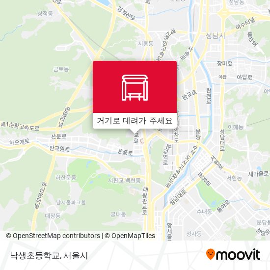 낙생초등학교 지도
