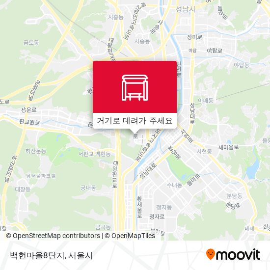 백현마을8단지 지도