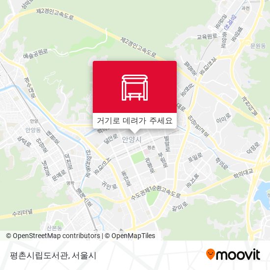 평촌시립도서관 지도