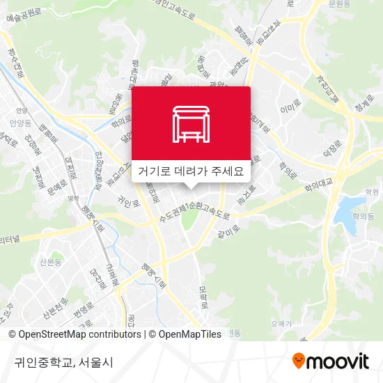 귀인중학교 지도