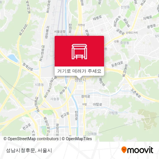 성남시청후문 지도