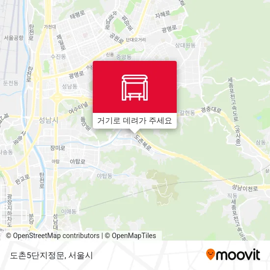 도촌5단지정문 지도