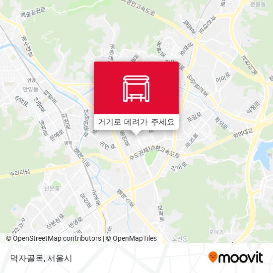 먹자골목 지도