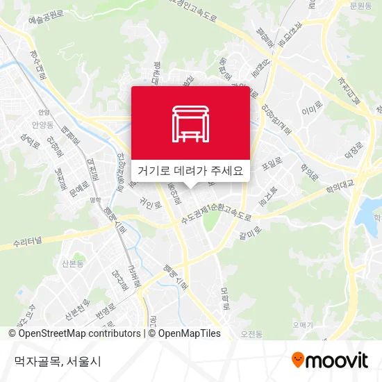 먹자골목 지도