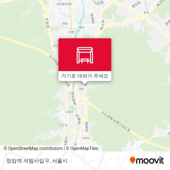 장암역.석림사입구 지도