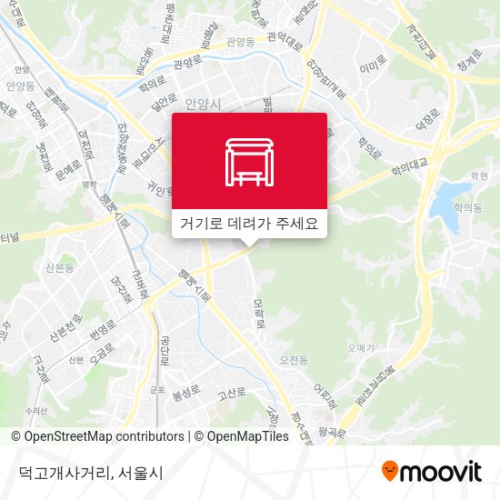 덕고개사거리 지도