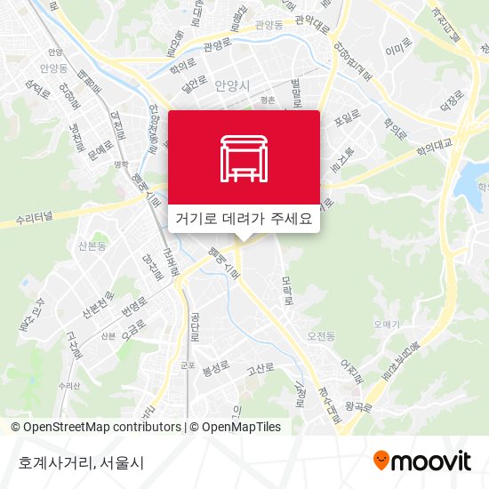 호계사거리 지도