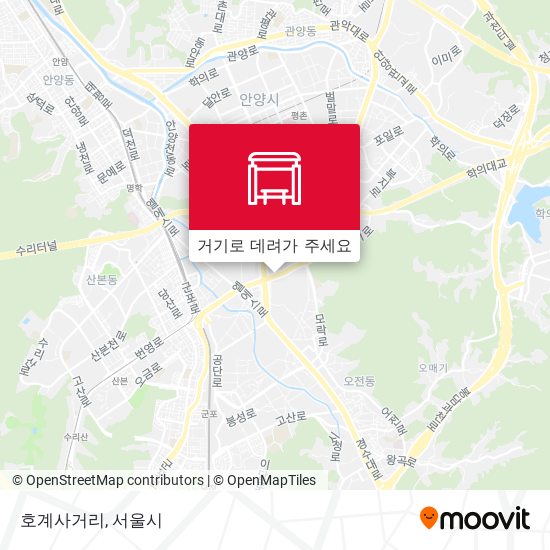 호계사거리 지도