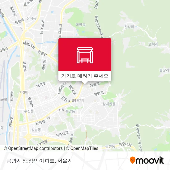 금광시장.삼익아파트 지도