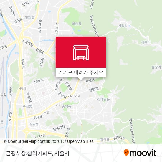 금광시장.삼익아파트 지도